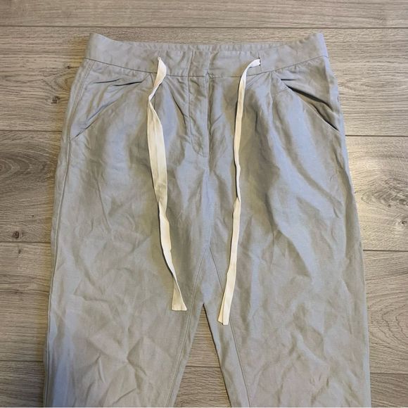 Wilfred Allant Pant Cropped linen pant soft grey size US 6 Aritzia - Picture 8 of 13